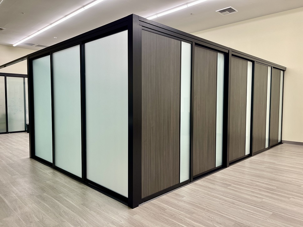 Glass Office Cubicles - Sleek & Modern | KNR Sliding Doors